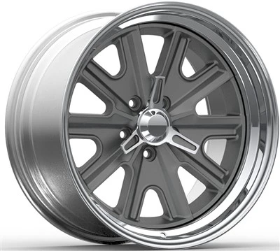 17x8.0 Dan 17x9.0 Grey Disc Dan Pelek 3-PC Bibir Dipoles Untuk Ford Torino 1970