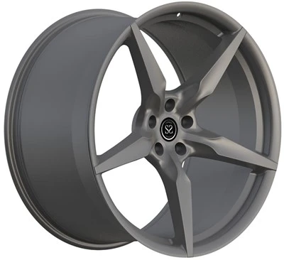 Ferrari 1 Buah Roda Tempa Satin Abu-abu 21x9.5 Dan 22x12