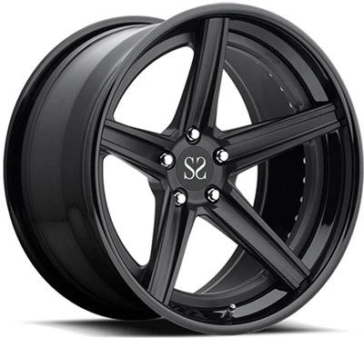 Lexus IS Hitam 19x8.5 Dan 19x9.5 3-Sepotong Roda Tempa