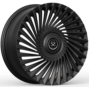 Satin Black Twist Tuning Style Multi-Jari 19" Pelek 1-PC Kustom Untuk Mobil Benz
