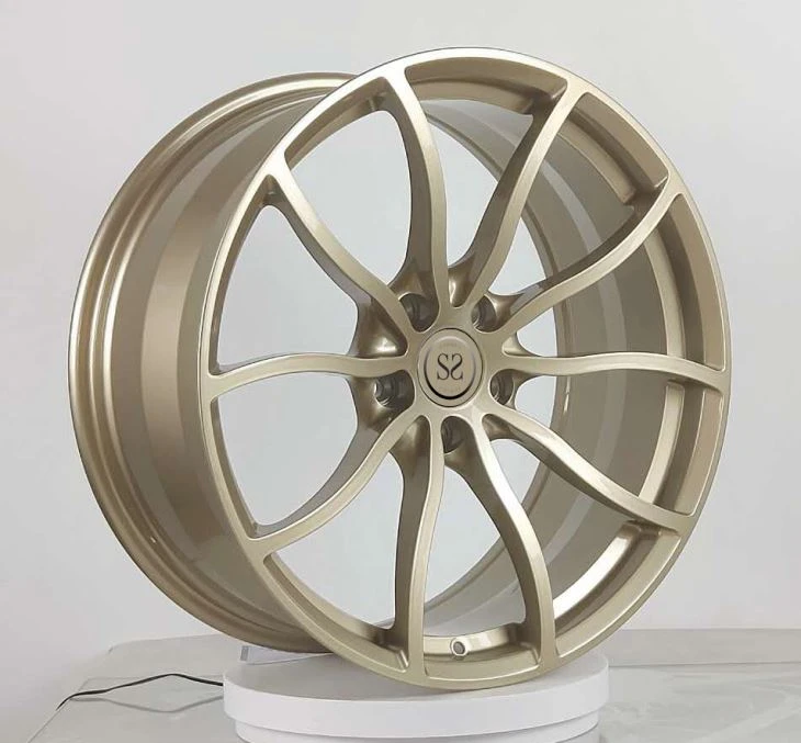 Champagne Gold Forged 1-piece Rims Untuk BMW 520d F10,20inch