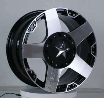 Pelek Monoblock Wajah Mesin Hitam Untuk Land Cruiser