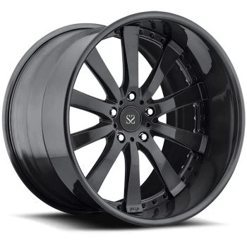 Pelek Paduan Gloss Hitam Disesuaikan 22 Untuk Range Rover / 22 Inci Pelek Paduan Ditempa 2-Piece 6x139.7