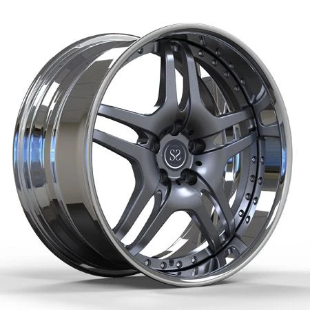 Ditempa 5x112 Alloy Wheel Aluminium Untuk GLC Car Chrome Barrel Gun Metal Disc Rims