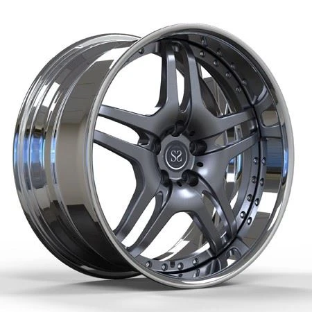 Grey 21 Inch Customized 1-PC Rims Wheels For Ferrari