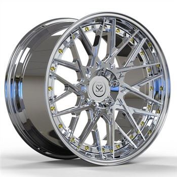 Semua Roda Dipoles 19 Inch Disesuaikan Roda Pelek 2-PC Untuk M8