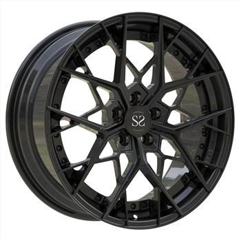 Gloss Black 2 Piece Disc Dan Barrel Aluminium Alloy Forged Rims 19 20 21 Inch Rs3 Roda Mobil