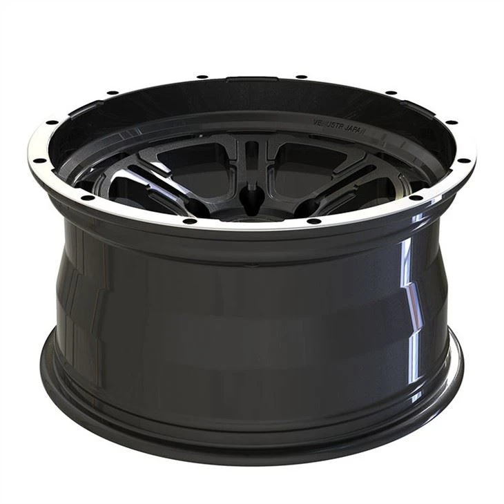 Monoblock 1 Piece Forged Wheels Gun Metal Bead Lock Style Sport Car Alloy Rims