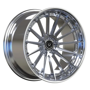 Multi Jari-jari 2-PC Forged Aluminium Alloy Rims 18 19 20 21 22 Inci Untuk Au...