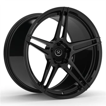19inch Monoblock 1 Piece Wheels For Mustang GT Concave Hyper Black Forged Rims