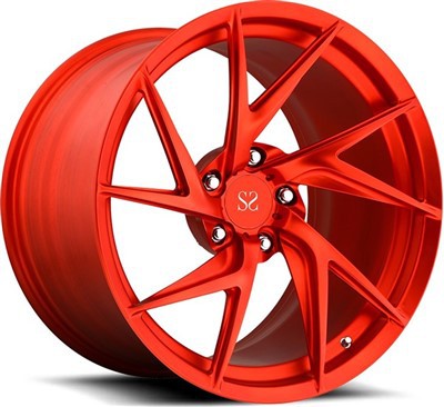 Wajah Mesin Merah 20 Inci 5x112 5x120 Untuk Toyota GT63 1-pc Velg Forged Alloy A6061 T6 Styling Wheels
