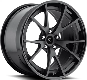 Audi R8 Gloss Black Dan Matt Black Disc 20x9|20x12 Kustom 2-PC Forged Aluminium Alloy Rim