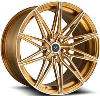 Lexus RC 20x8.5 Inch Custom Satin Gold 1-PC Forged Aluminium Alloy Velg 5x114.3